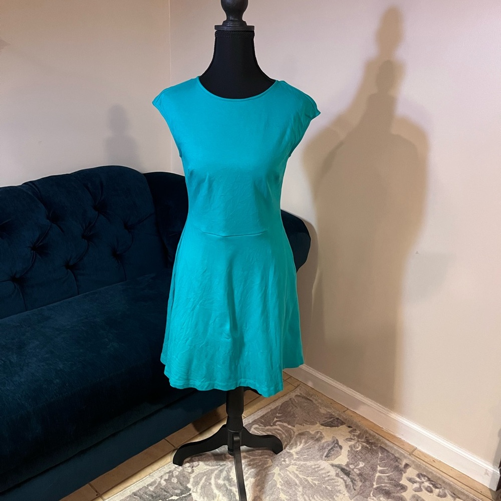 New York & Company Vibrant Green Mini Dress